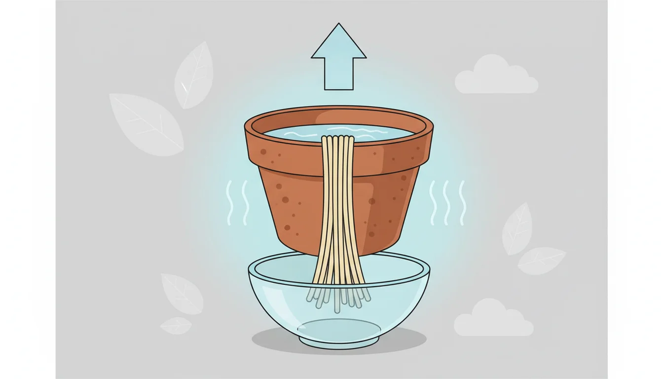 Illustration showing humidifier without electricity concept