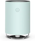 URBEST Portable Mini Humidifier, Quiet Small Cool Mist Humidifier with Night Light, 2 Mist Modes USB Personal Humidifiers for Bedroom Travel Home and Office, Auto Shut-Off (Green)