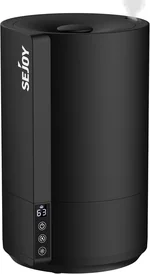 Sejoy Humidifiers for Bedroom, 4L Top Fill Ultrasonic Humidifier for Large Room, Cool Mist Plants Humidifiers with Nightlight, 12H