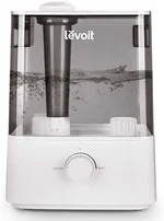 LEVOIT Classic300 Ultrasonic Top Fill Humidifier, Extra Large 6L Tank Last 60-Hour - Super Quiet, Easy to Use and Clean, 360° Rotation Nozzle, Simple Knob Control, Handle, Auto Shut Off, Gray