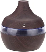 Portable Small Humidifier for Bedroom Plant Mini Humidifier for Office Home Desktop, 300ML Ultra Quiet Cool Mist Air Oil Diffuser with 7 Colors Night Light for Baby, USB Charging