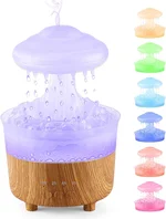 Rain Humidifier Water Drip, Mushroom Essential Oil Diffuser with 7 Changing Colors, Aroma Diffuser Mushroom Humidifier for Home Bedroom Sleeping Relaxing