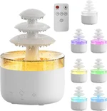 500ml Rain Cloud Humidifier Water Drip, Cool Mist Aromatherapy Essential Oil Diffuser, Relaxing Water Drop Sound, 3 Rainfall Mode and 7 LED Colors, for Sleeping Relaxing Mood
