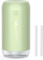 Portable Mini Humidifier, KQLKJ 350ml Small Cool Mist Humidifiers, USB Personal Desktop Humidifier for Bedroom Car Office Travel with Auto Shut-Off & 2 Mist Modes (Green)