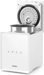 3L Stainless Steel Warm Mist Humidifier with Easy Clean and Warm Steam Function, Healthy Air Mist Humidifiers for Bedroom Living Room, with Sleep Mode and Auto-off Setting