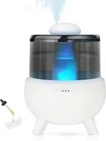 Humidifiers for Bedroom Baby 3 in 1 - Top Fill Baby Humidifier & Essential Oil Diffuser & Night Light, BPA-Free Cool Mist Air Humidifier for Kids Bedroom Nursery Plants Home