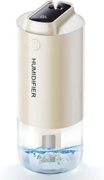 Portable Mini Humidifier, Car Diffuser, 250ml Small Cool Mist Humidifier, Travel Car Humidifier, Air Humidifier for Bedroom.