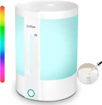 Top Fill Humidifiers for Bedroom, 8-Colorful Lights, 2.5L Tank, Easy Fill&Clean, Ultra-Quiet Cool Mist with Essential Oil Diffuser, Touch Buttons, 3 Mist Modes, Auto Off, for Office, Home,16H.