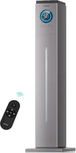 Evaporative Humidifier, 13L/3.4 Gal Smart humidifiers for bedroom with Aroma Diffuser, 12H Timer, Remote Humidity Contro, Dual core 5 Mist Modes, Quiet Humidifier for Baby Plant Home Office