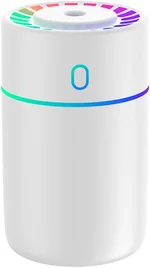 DONGKER Portable Mini Humidifier,230ml USB Powered Mini Humidifier with Colorful Lights & 2 Mist Modes for Bedroom Car Office Home Travel