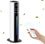 Humidifiers for Bedroom, 9L/2.4Gal Top Fill Humidifier, Large Room Cool Mist Humidifier for Home Plants and Office Basement Whole House with Remote Control Timer, Auto Shut Off