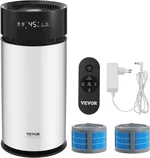 VEVOR Evaporative Humidifier for Whole House up to 1076.4 sqft, 10L(2.64G) Large Smart Cool Moisture Humidifier and Air Purifier,3-Speeds & 1-14h Timer,Premium Filter Quiet Sleep Mode for Bedroom