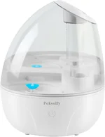 Cool Mist Humidifier for Bedroom,2L Small Humidifiers for Bedroom and Office,25dB Humidifier for Toy room and Plant,Last Up to 13H on Max Mist Setting (White Transparent)