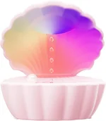 Bedroom Humidifier, 550ml Cool Mist with LED Clock Display, 36dB Quiet, Night Light, Bluetooth connection (pink)