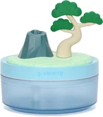 Mini Desk Humidifier with Pine Tree Landscape Decoration, Colorful Light, 320ml Capacity, Cool Mist, USB Powered. Perfect for Bedroom, Office & Car