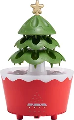 Rain Cloud Essential Oil Diffusers Rotatable,Water Drip Rain Lucky Tree Humidifier Night Light with 7 Changing Colors for Relaxing Mood Water Drop Sound (yellow red)