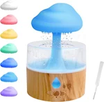 Rain Cloud Humidifier, 3 in 1 Humidifier/Oil Diffusers/7 Colors Night Light, Humidifier for Bedroom, Simulate Falling Raindrops, for Sleeping, Relaxing, Mushroom