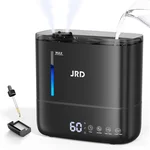JRD Top Fill 4L Humidifiers for Bedroom, Cool Mist Humidifiers for Large Room, 40H Runtime, 360° Nozzle, Essential Oil Diffuser, Ultrasonic Humidifier for Home Baby Plants