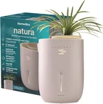 Homedics Natura Ultrasonic Warm & Cool Mist Humidifier, 1.3-Gal for Large Rooms, 60-Hr Runtime, Plant Holder, Programmable Humidity, Auto Shutoff, Nightlight Small Plant Compatible(Plant Not Included)