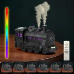 Train Humidifier Aroma Diffuser, 300ml Cool Mist Quiet Aromatherapy Diffuser for Essential Oils, Train Diffuser for Large Rooms, Bedrooms, or Desks (Multicolored)