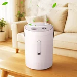 Blingbin Humidifiers for Bedroom, 2.5L Dual Nozzle Air Humidifiers for Home with Night Light, Portable Quiet Cool Mist Humidifiers, Desk Humidifier with LCD Display for Bedroom Travel Office Baby Plant