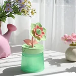 Gardenia Desktop Humidifier for Bedroom, Quiet Cool Mist Humidifier with Diffuser and LED Night Light, Auto Shut-Off, 260 ML Portable Humidifier for Car Outdoor Home Indoor Nursery Plants (Green)