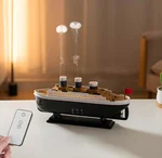 Rain Cloud Titanic Humidifier for Bedroom & Large Room - Quiet Ultrasonic Cool Mist Humidifier with Aromatherapy Diffuser, LED Lights, Auto Shut-Off, and Nautical Steamship Design for Home or Offices