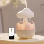 Raindrop Portable Humidifier,Cloud Essential Oil Diffuser,230ml Capacity,Remote Control,with Night Light and Waterless Auto Shut-Off,for Office Room Bedroom Livingroom