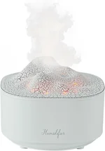 Portable 1500ml Small Cool Mist Humidifier,USB Personal Desktop Humidifier for Office Room, Bedroom,Auto Shut-Off 7 Colors LED Night Light, 2 Mist Modes, Super Quiet (White)