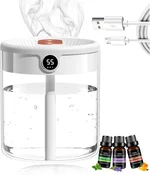 Dreamzy - Dreamzy Humidifier(2L double spray humidification), 2025 Dreamzly Humidifiers Large Room, Living Room Humidifier, Automatic Mode Humidity Sensor (white)