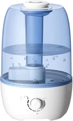 MEGAWISE Humidifier for Kid bedroom with 3.2L Large Capacity, No leakage Design Fine Mist Output Auto Shutoff, Essential Oil Safe Tank (White)