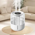 Humidifiers for Bedroom-Cold Mist Humidifier with Double Nozzle,3 Gear and Night Light,Easy to Fill & Clean,Quiet Cool Mist Air Humidifier for Plants, Office,Bedroom and Home Baby Nursery (White)