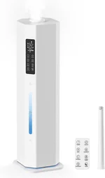 Humidifiers for Bedroom - GloryAir 2.38Gal/9L Top Fill Cool Mist Humidifier for Large Room 500ft² 120H Last with Auto Mode 7-Color Light Humidistat Aroma Box Quiet Humidifiers for Plants Baby & Adults