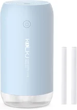 Portable Mini Humidifier, Small Personal Desktop Air Humidifier for Bedroom Home Plants Car indoor Office with 2 Mist Modes & Auto Shut-off (Blue)