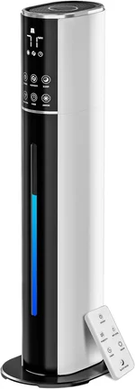 Large Humidifier for Bedroom,9L/2.5Gallon Cool Mist Humidifier with Humidistat,360°Nozzle,350ML/H BigMist Level,Cover up to 550ft² Plant Quiet 30db humidifierwith essential oil diffuser